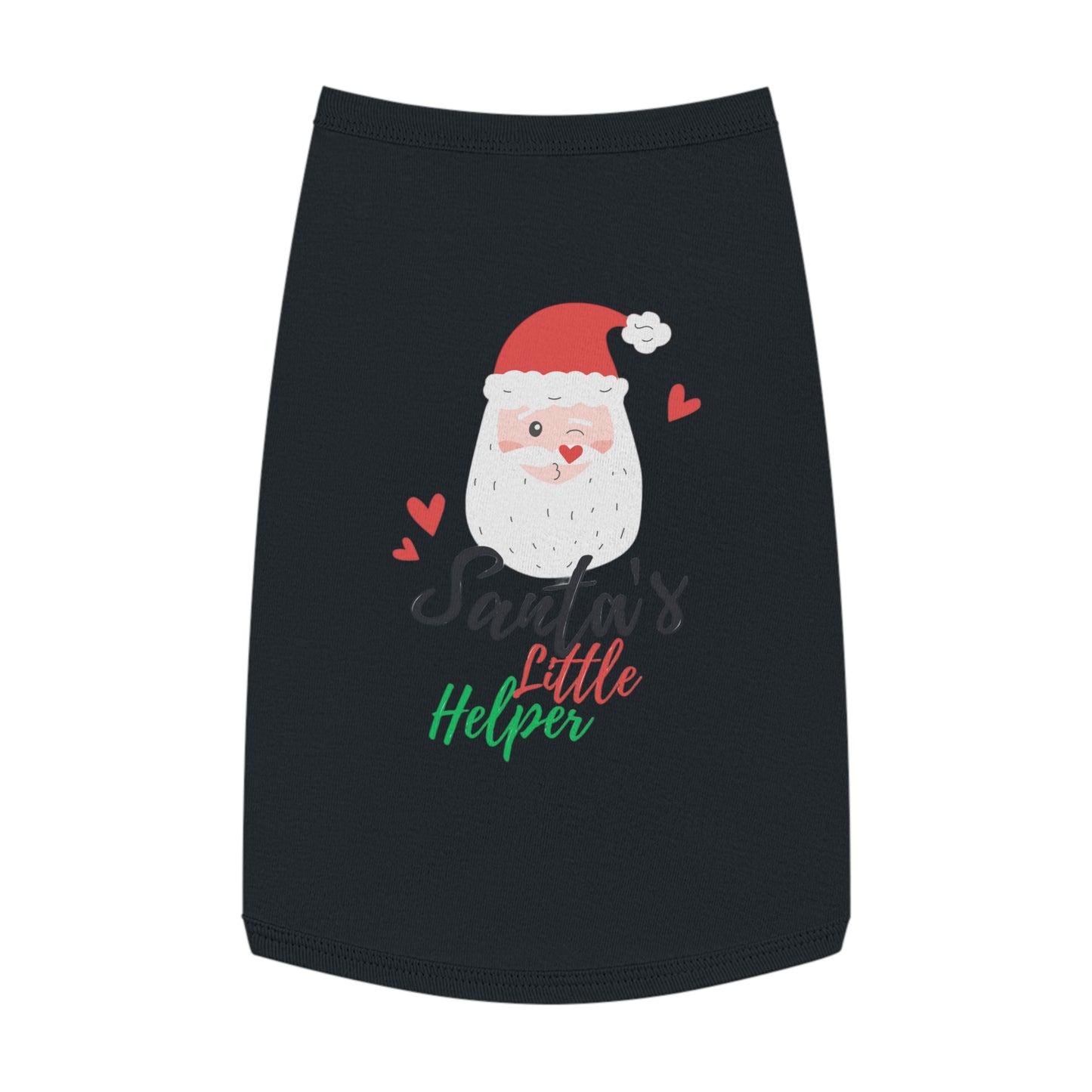 Santas Little Helper Christmas Dog T-Shirt