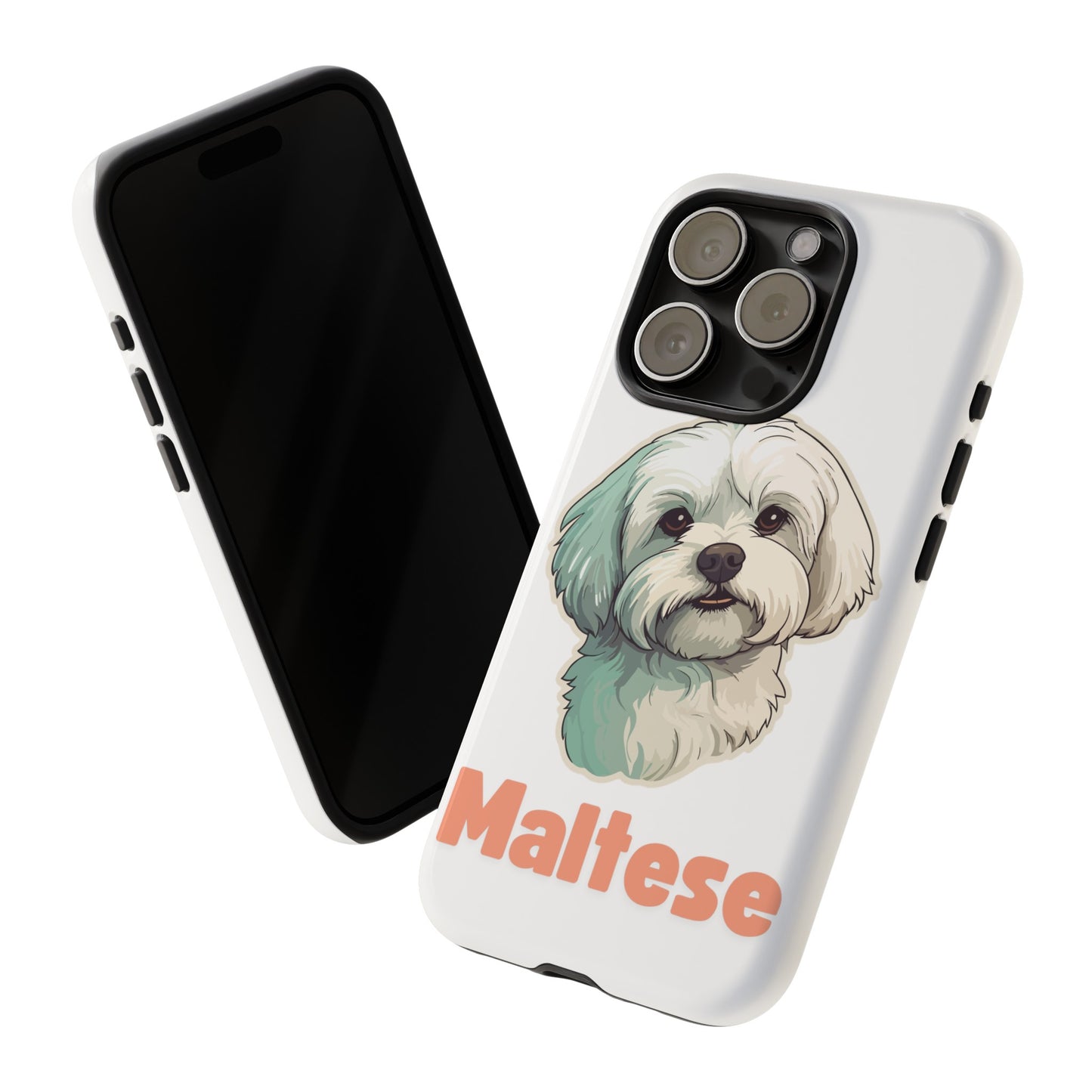 Maltese Tough Phone Case - Pink