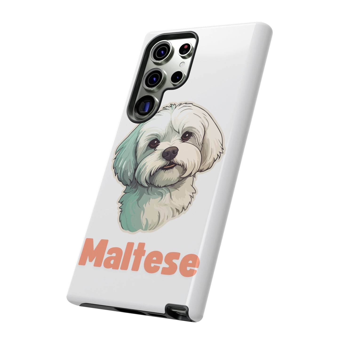 Maltese Tough Phone Case - Pink