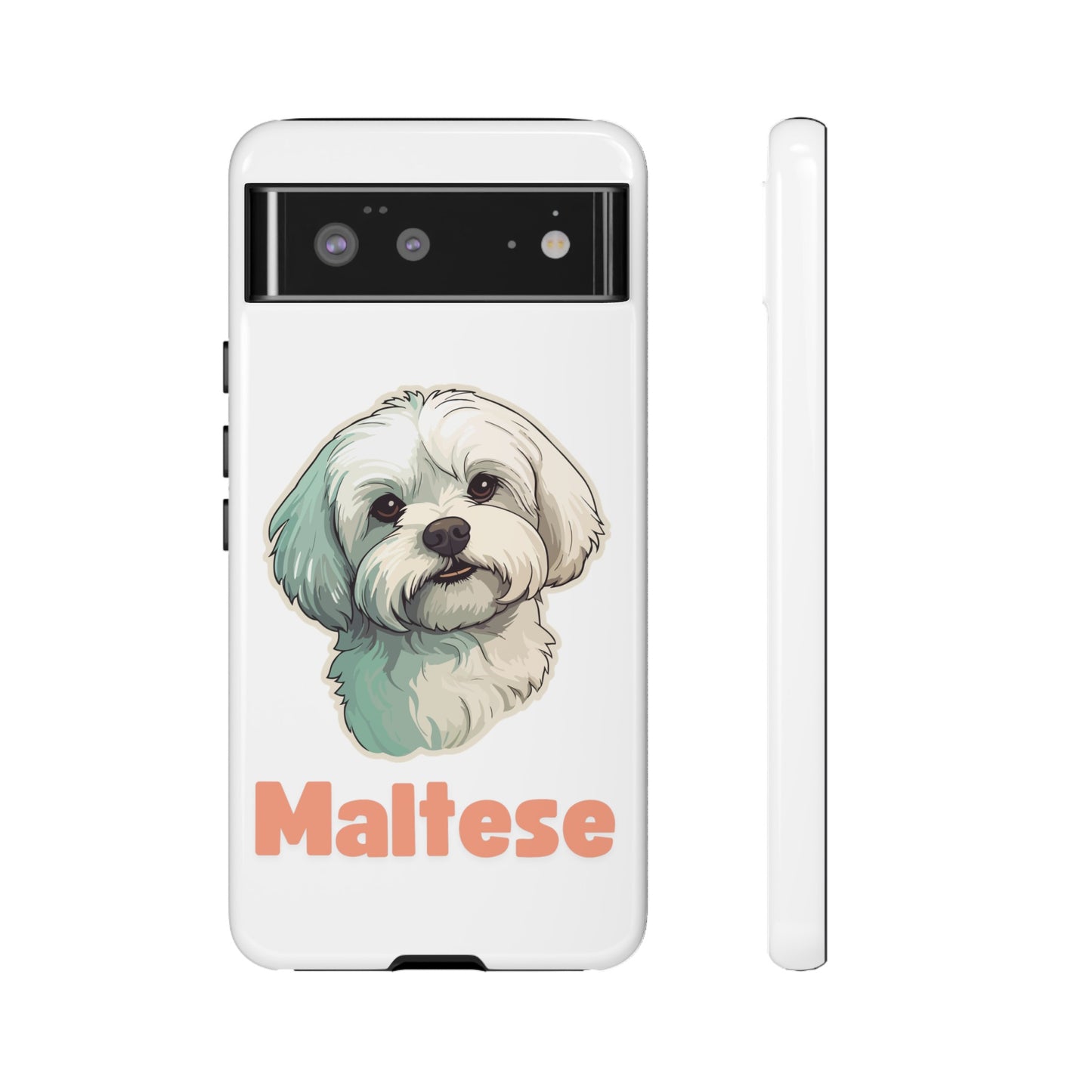 Maltese Tough Phone Case - Pink