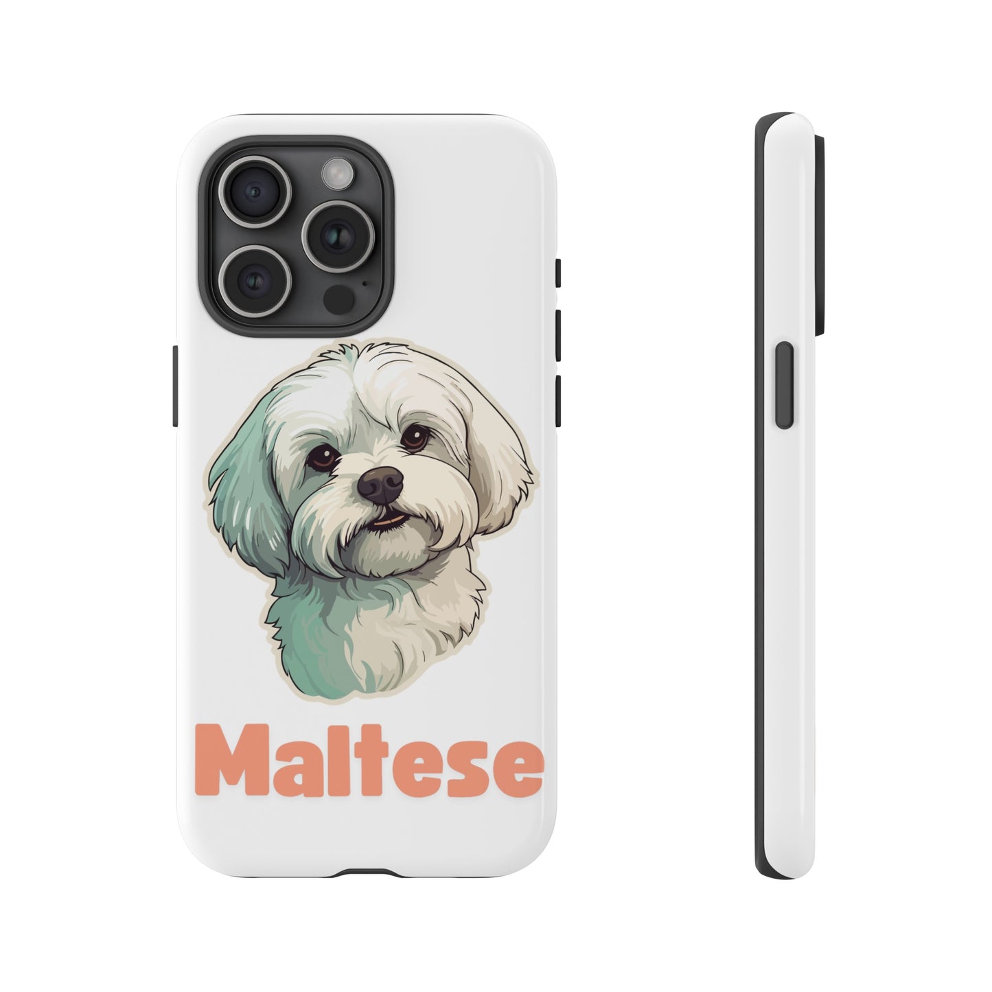 Maltese Tough Phone Case - Pink