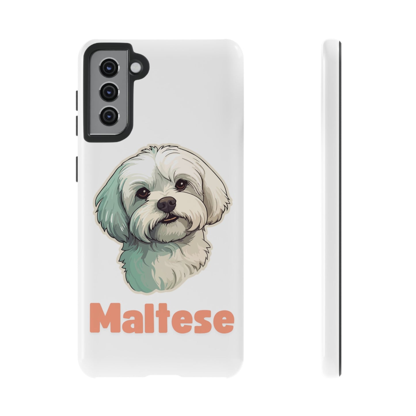 Maltese Tough Phone Case - Pink