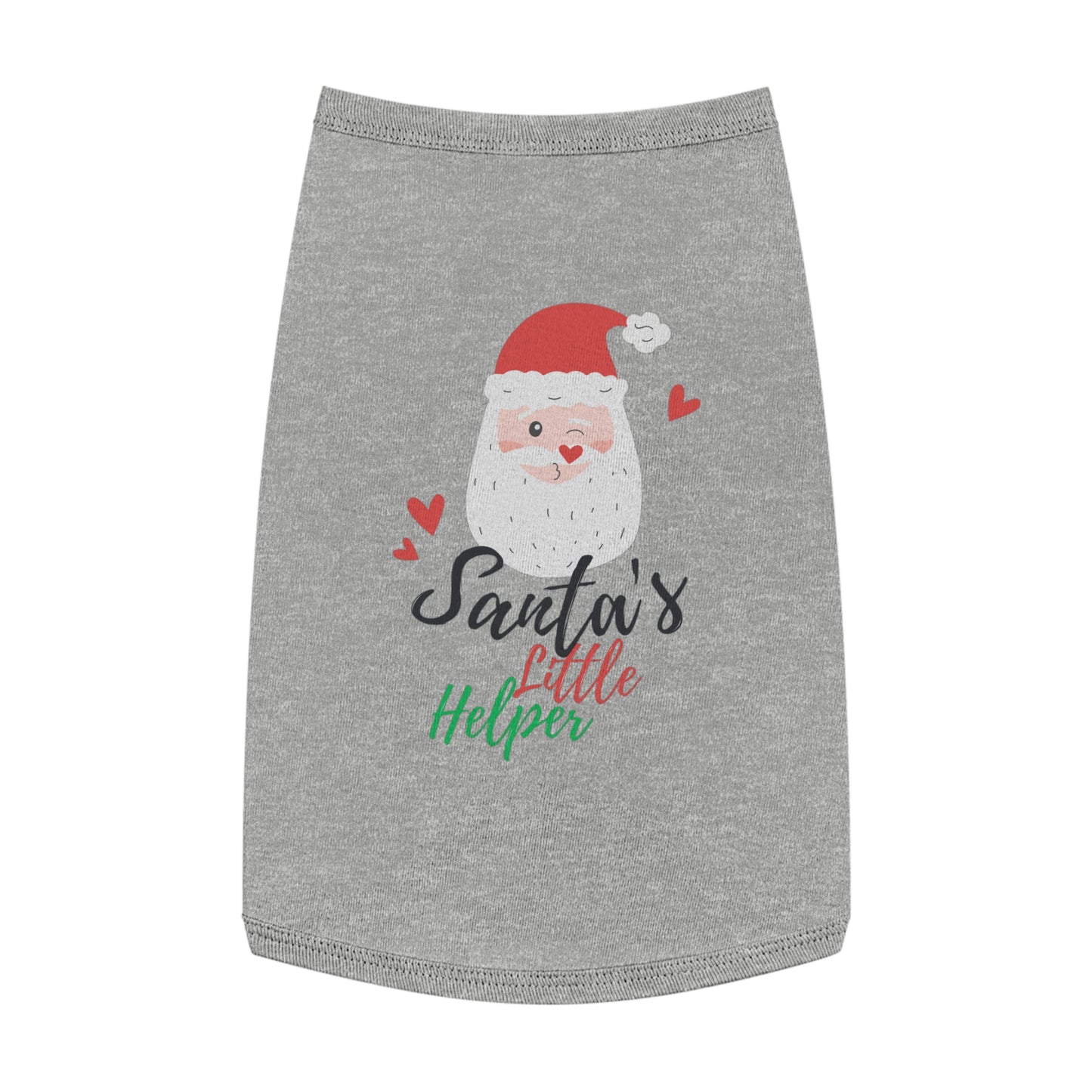 Santas Little Helper Christmas Dog T-Shirt