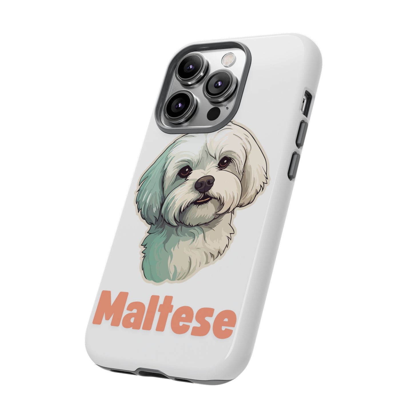 Maltese Tough Phone Case - Pink