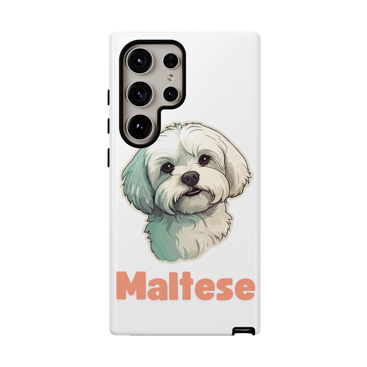 Maltese Tough Phone Case - Pink