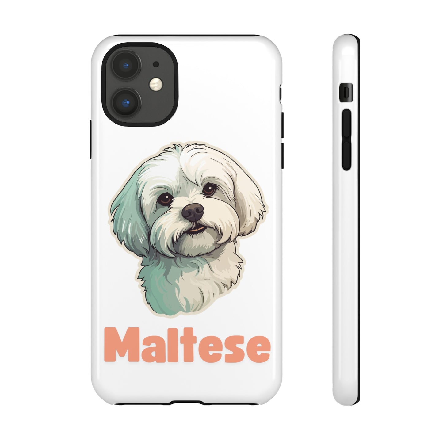 Maltese Tough Phone Case - Pink