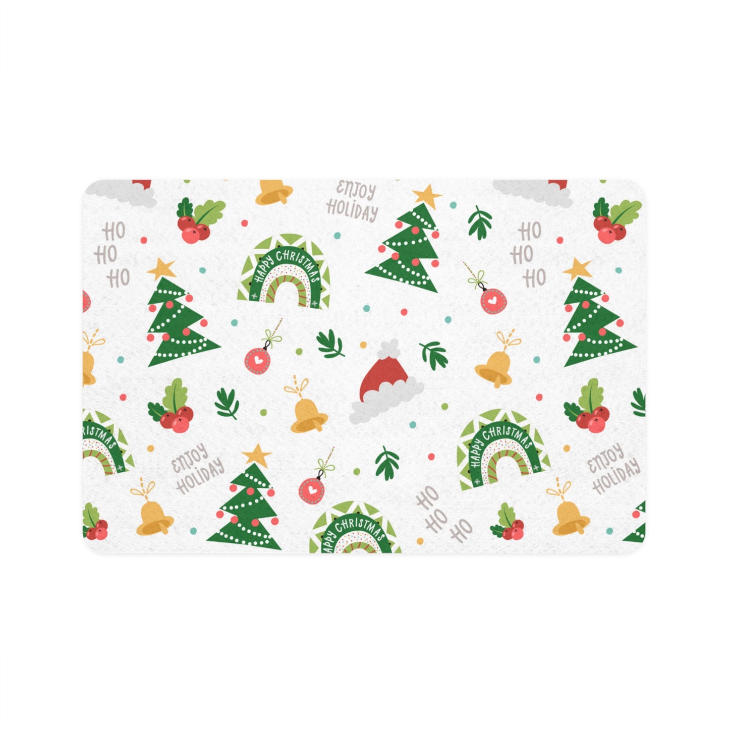 Christmas Tree Pet Food Mat