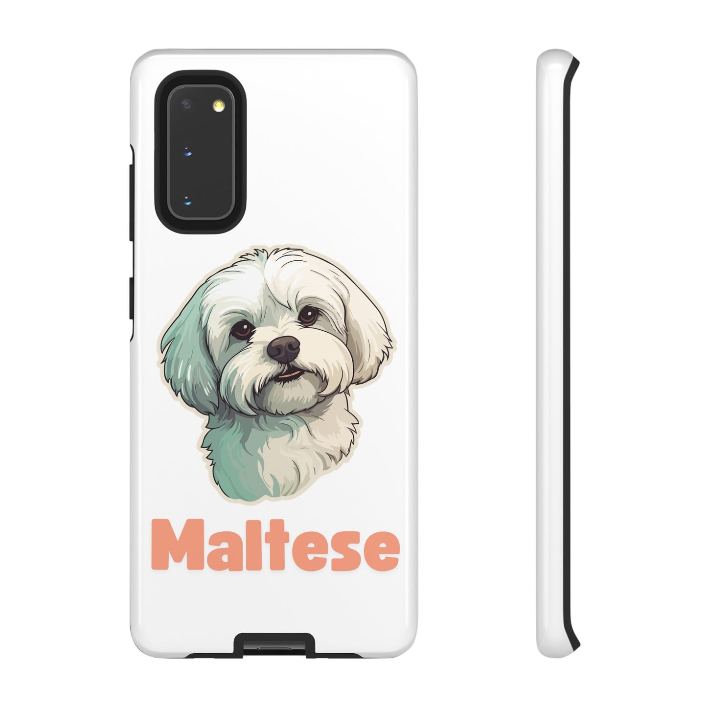 Maltese Tough Phone Case - Pink